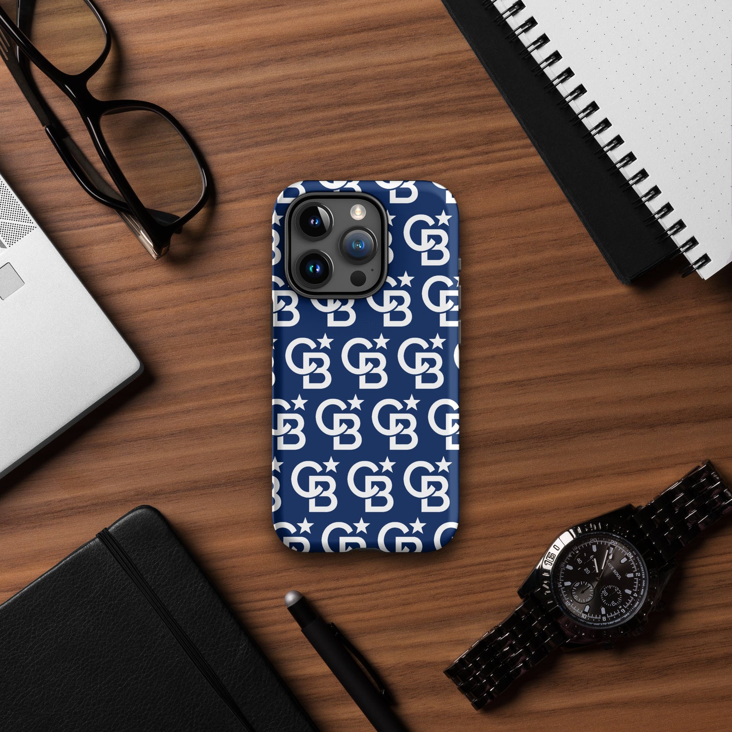 CB Monogram Logo Tough Case for iPhone®