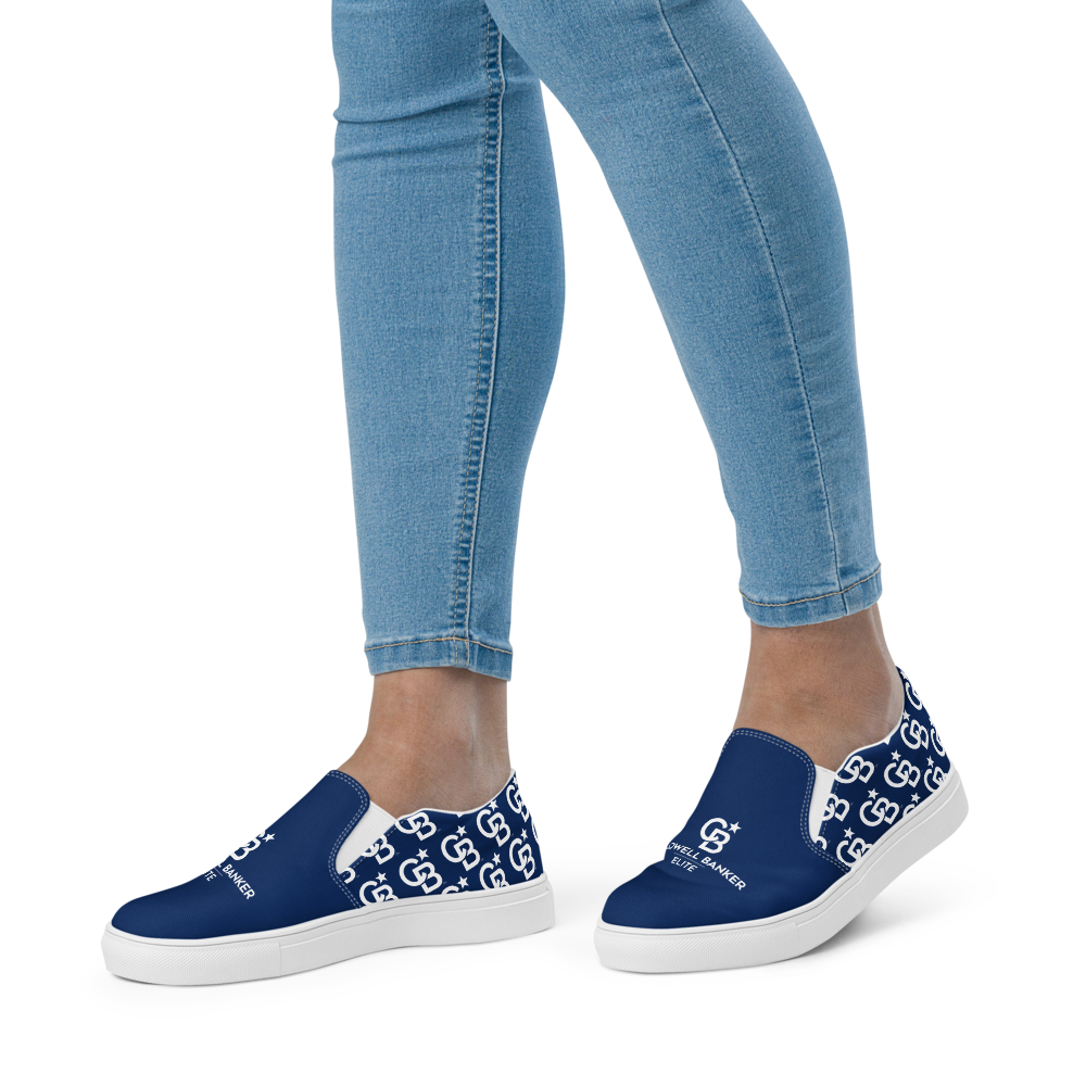 CBE Monogram Logo Women’s slip-on canvas shoes