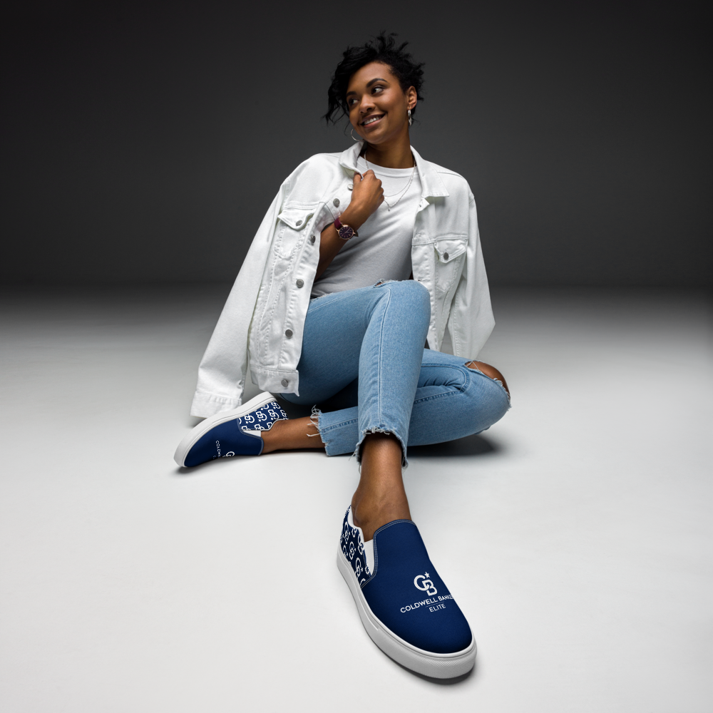 CBE Monogram Logo Women’s slip-on canvas shoes