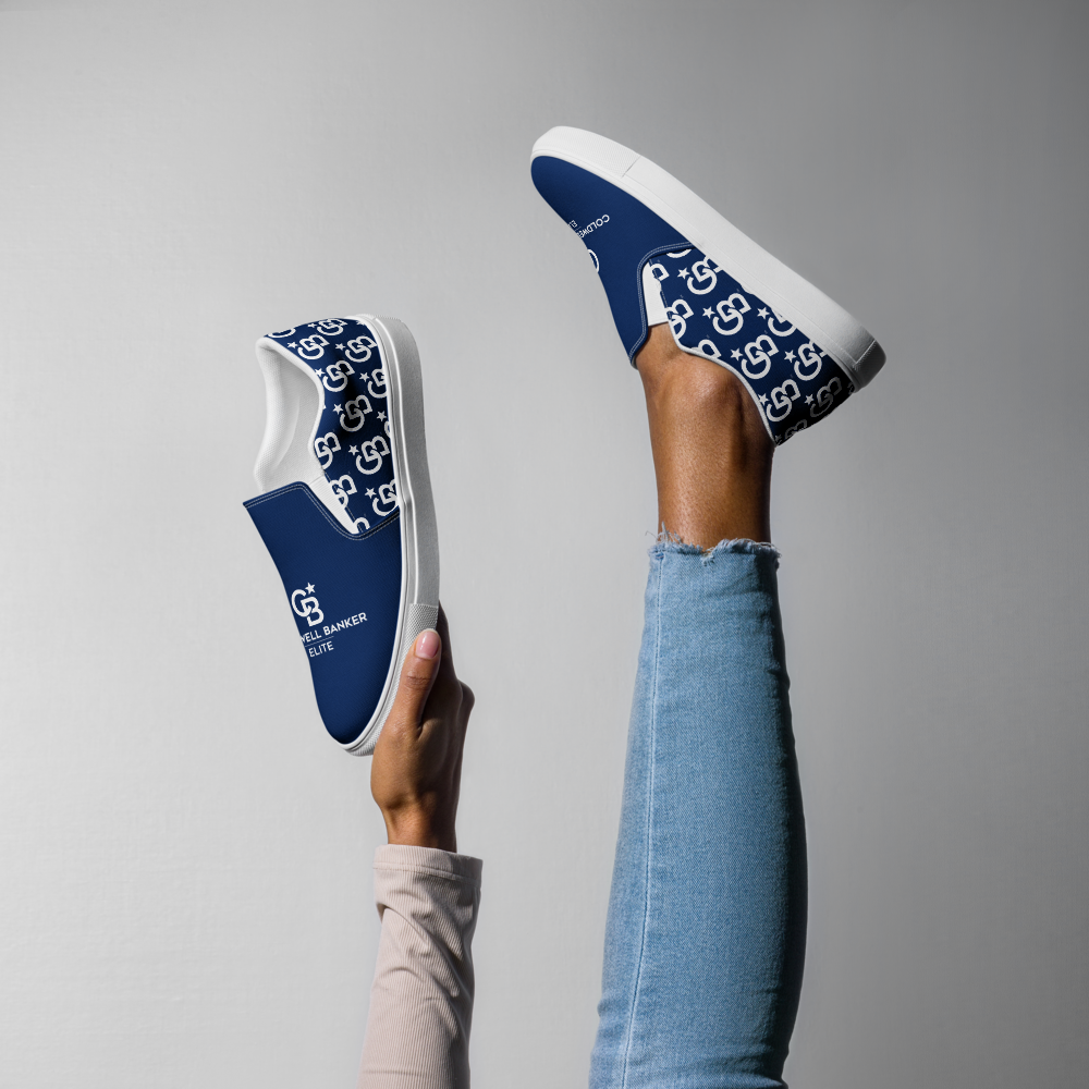 CBE Monogram Logo Women’s slip-on canvas shoes