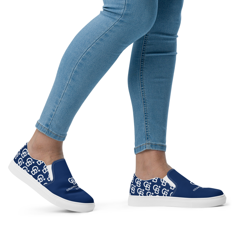 CBE Monogram Logo Women’s slip-on canvas shoes