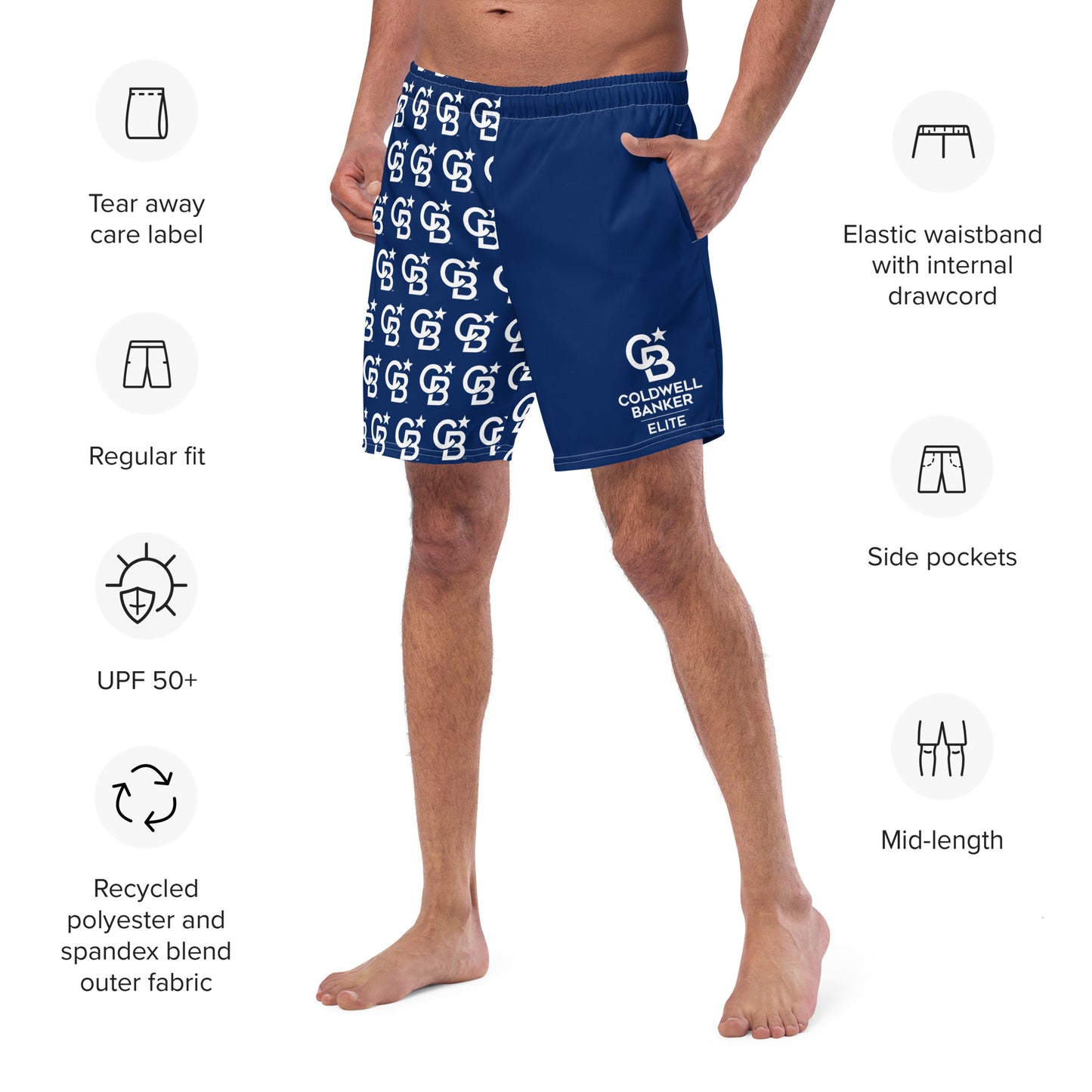 CBE Monogram Logo Men's swim trunks