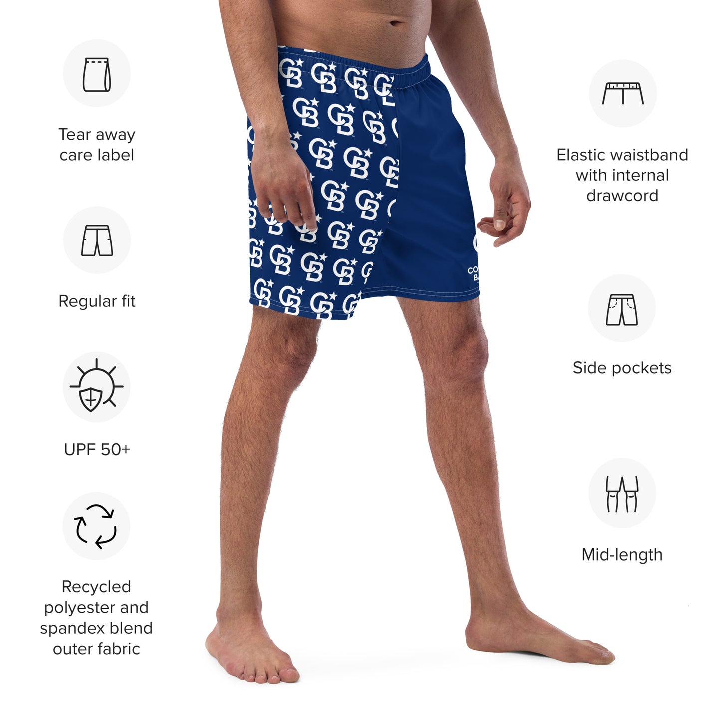 CBE Monogram Logo Men's swim trunks