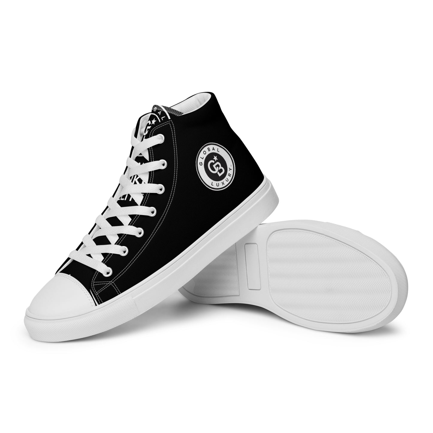 Global Luxury Men’s high top canvas shoes