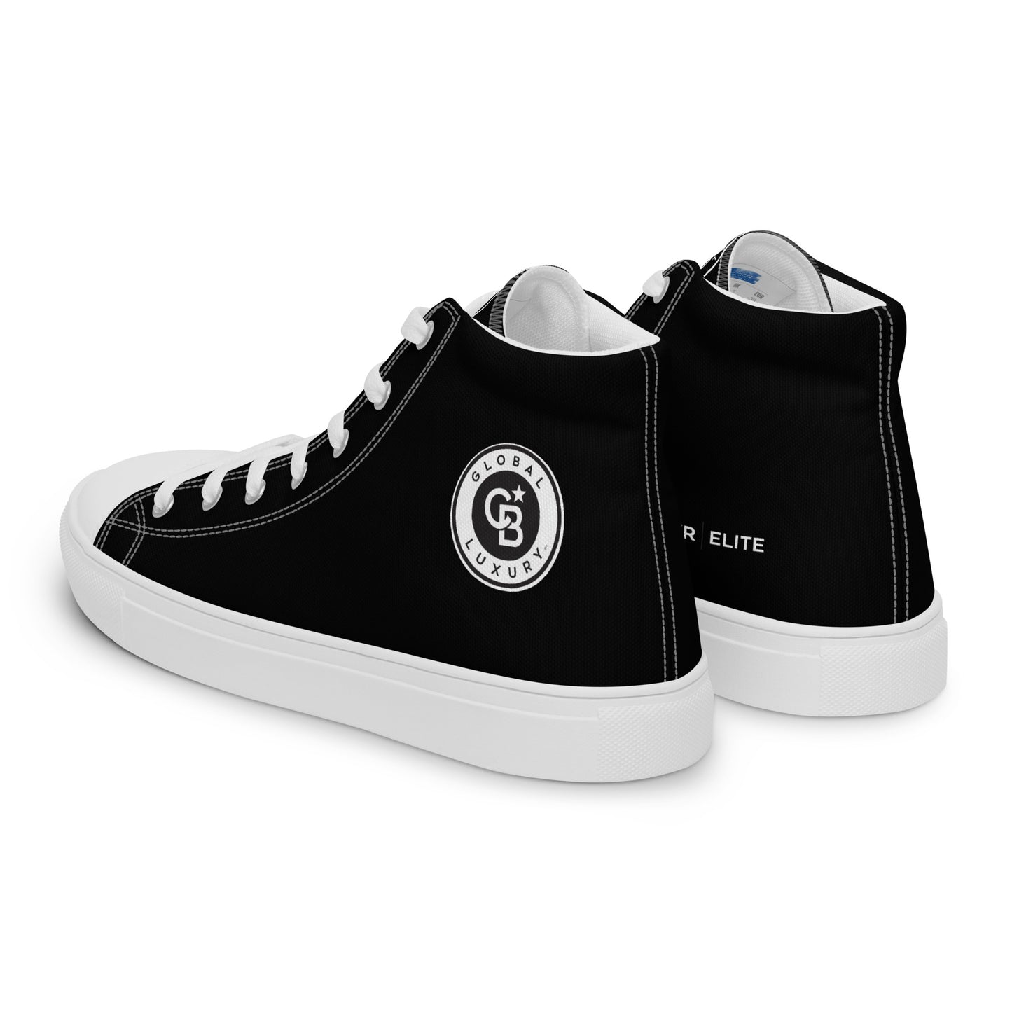 Global Luxury Men’s high top canvas shoes