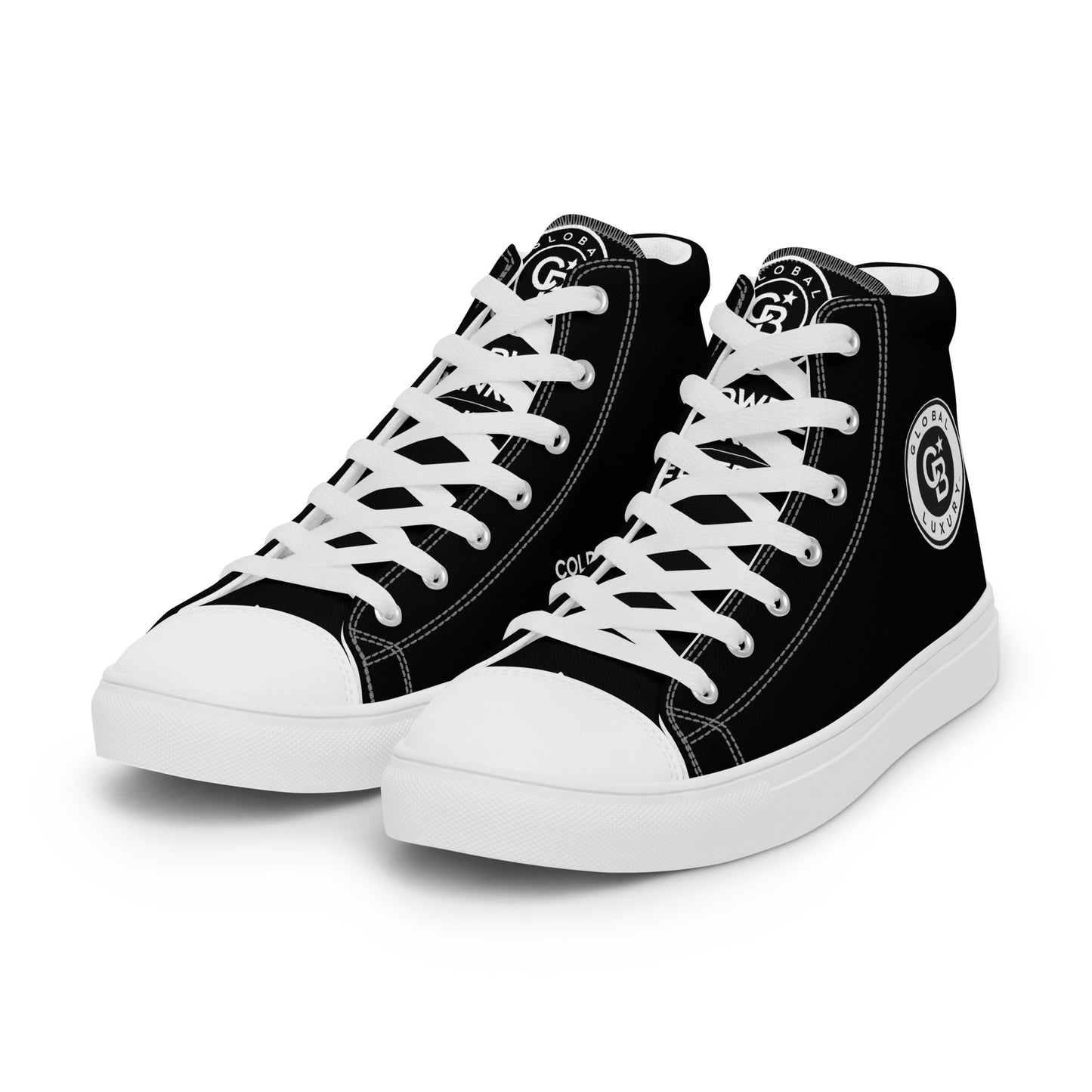 Global Luxury Men’s high top canvas shoes