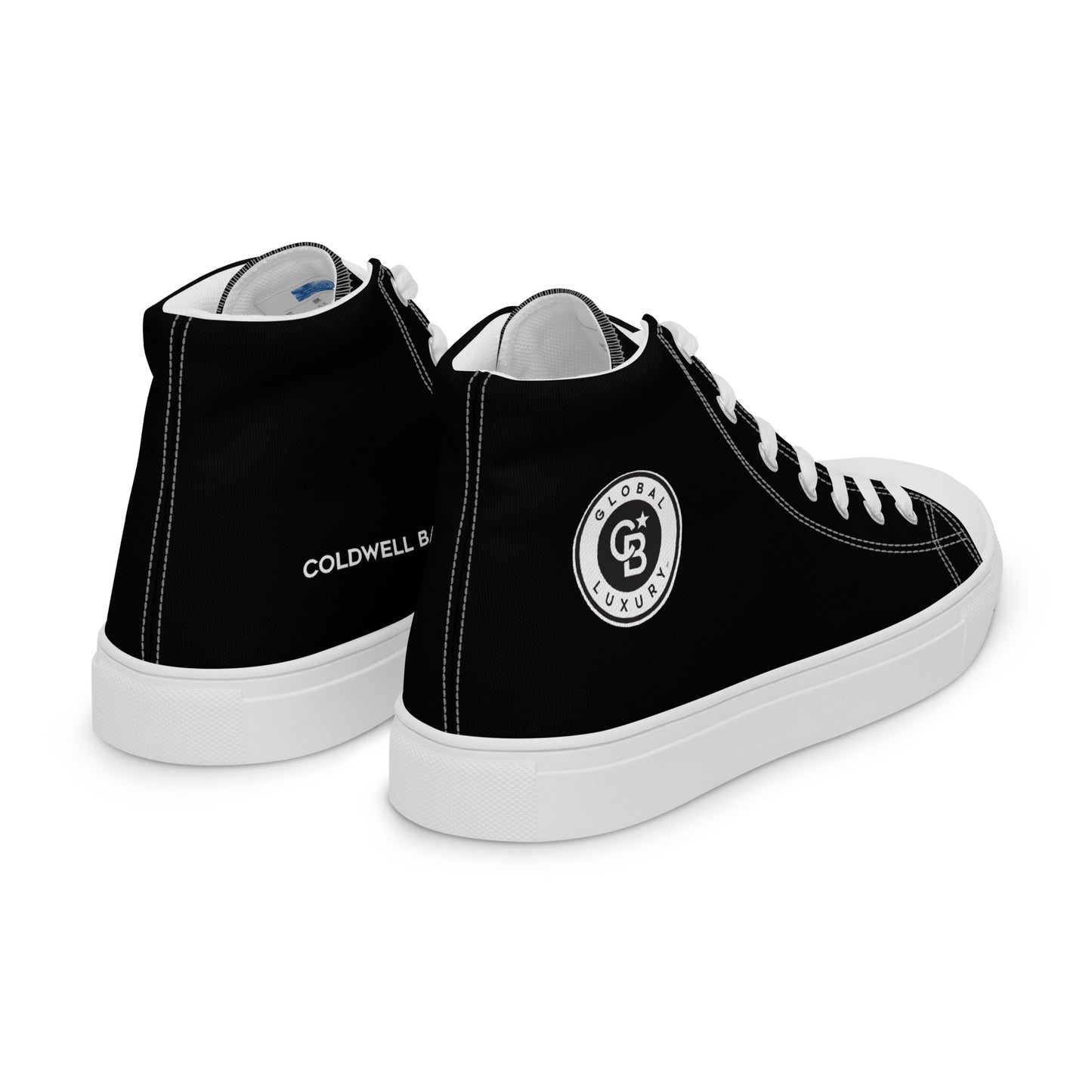 Global Luxury Men’s high top canvas shoes