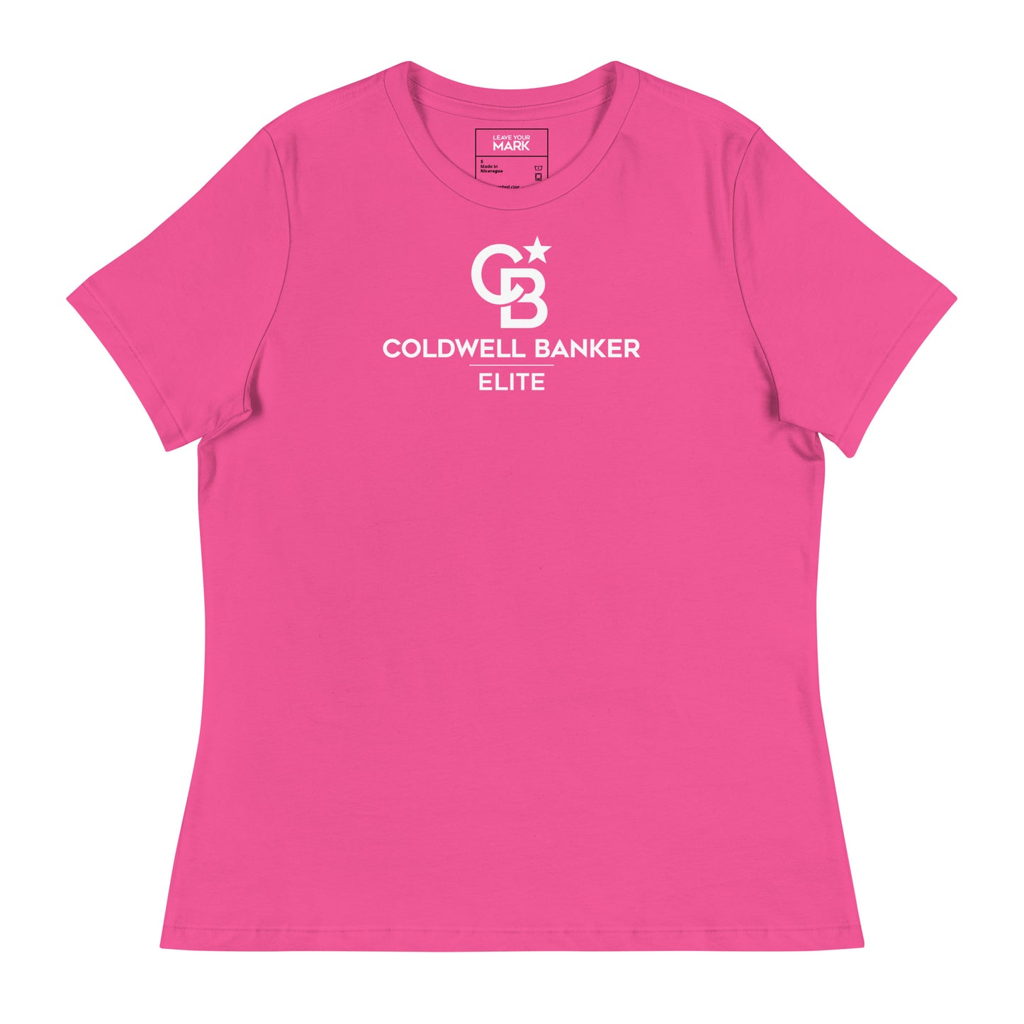 Pink CBE Monogram Logo Women's Relaxed T-Shirt